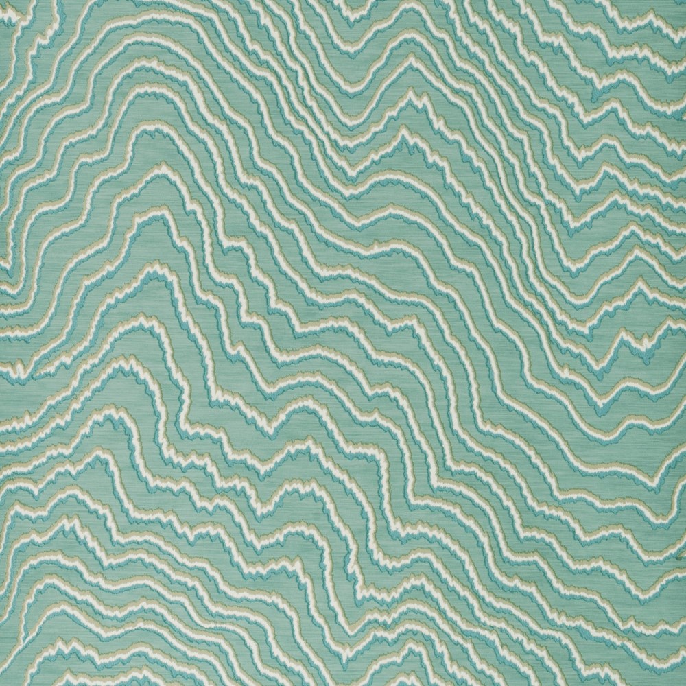 Fiji Wallpaper W0082 05 by Clarke and Clarke in Mineral Blue